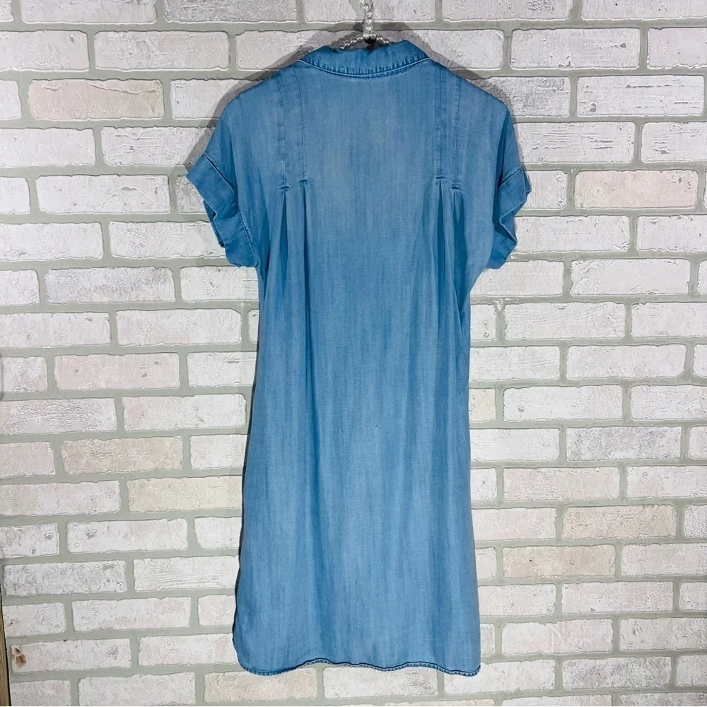 Anthropologie Cloth & Stone Janine Chambray Shirt Dress Size S - Picture 5 of 12